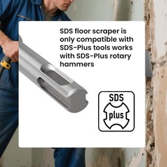 TOOVEM 3 Inch SDS Plus Chisel for SDS Plus Rotary Hammer Drill Tile Removal