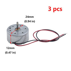 Antrader DC Motor Mini 5V 6000RPM Electric Motor with Wire for DIY Toys Pack of