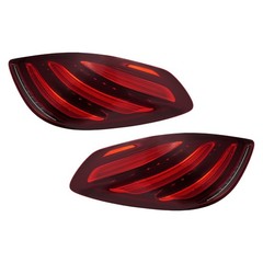 Left Right Rear Brake Lamps for S-Class W222 2013-2020 LED Red Housing Pair