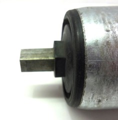 UNKNOWN BRAND CONVEYOR ROLLER REPLACEMENT, 17 1/8″ L, 1 7/8″ OD, 7/16″ SHANK