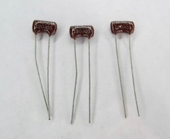 Vintage Unbranded Surplus Silver Mica Capacitors 500V EM 12pf 5% Lot of 3