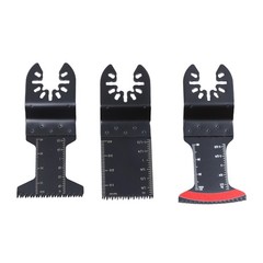 25PCS Titanium Oscillating Tool Blade, Professional Bi-Metal Multitool Blades Ki