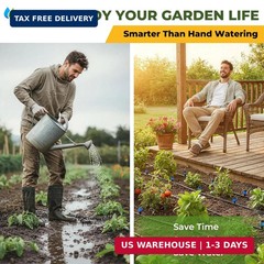 230FT Drip Irrigation System Kit, Quick Connect Garden Watering System, Complete