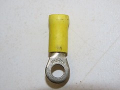 500Pcs 12-10AWG 3/16″ Insulated Ring Terminals Wire Crimp Connector Yellow