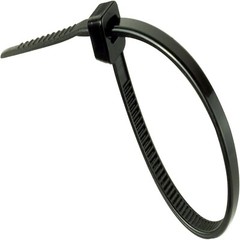 500 BULK~6″ BLACK CABLE ZIP TIES Heavy Duty UV Resistant UL 6/6 Nylon