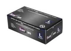 7mil HeavyDuty BLACK Nitrile Powder Free Latex Free Glove LARGE 1000ct