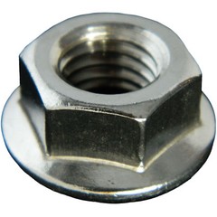 STAINLESS STEEL SERRATED FLANGE HEX LOCK NUTS 1/2-13 Qty 100