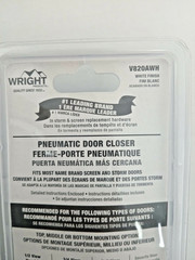 Wright Products Light Duty Pneumatic Door Closer, White