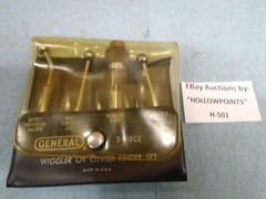 Starrett & General Machinist Wiggler Center Finder Set 3/8″ Shank w/ 3 Tip H501