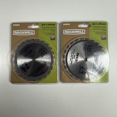 Rockwell RW9281 4.5″ 24 Tooth Carbide Tipped TCT Circular Wood Blade 2 Pack NEW