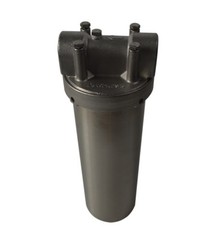 Heavy-duty Filter Housing for 10″ L Cartridges 1″ NPT w/ Bracket 304 SS