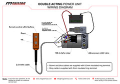 12V DC Double Acting Hydraulic Power Unit 4 Quart tank with Remote Control