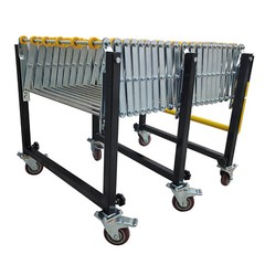 31.5in – 118in Non-power Flexible Expandable Roller Conveyor ABS Skate Wheels