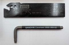 Sandvik CoroCut Set QD-NN1H36-21A Parting Blade +10 QD-NH-0400 H13A Inserts +Key