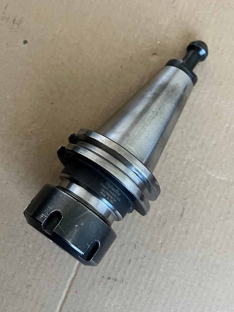 Valenite CAT40 ER32 Collet Tool Holder w/ 1/2″ Collet, Nut and Pull Stud