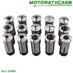 ALL-CARB 1/8″-1″ Capacity TIR 0.0005″ High Precision 5C Round Collet 15 Pack Set