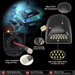 18 SMD LED License Plate Lights for 1999-2013 Chevy GMC Cadillac 6000K White