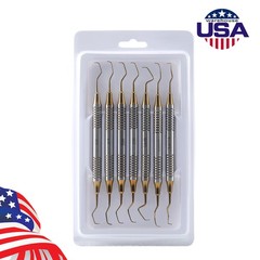 7pcs Periodontal Montana Jack Sickle Scaler Light Double Ended Dental Instrument