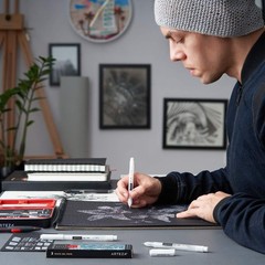 Artist-Approved 3-Pack White Gel Pens with Ergonomic Grip and Multiple Nib Sizes