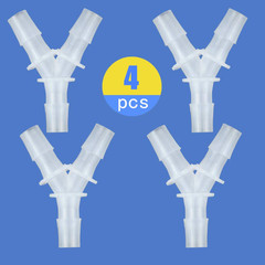 3/8″ Hose Barb Fitting Equal Barbed Y Shaped 3 Way Plastic Joint Splicer Mender