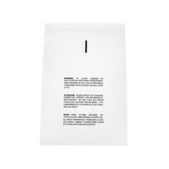 Clear Resealable Poly Bags 1.5 Mil With Suffocation Warning 5″ x 7″ 4000 Pieces