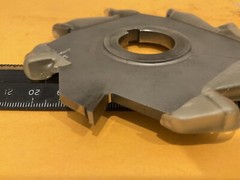 Refurbished 4″ X .245″ X 1″ Carbide Tipped Straight Side Cutter, 8 Tooth