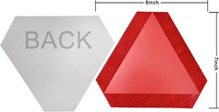 Slow Moving Vehicle Sign 2 Pack 7″ x 8″ Diamond Grade Reflective Slow Moving Veh