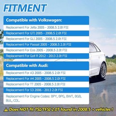 2.0T Vacuum Pump Rebuild Gasket Seal Kit Replacement for Jetta, GTI, GLI, Passat