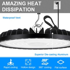 20 Pack 200W Led UFO High Bay Light Commercial Warehouse Industrial Shop Light