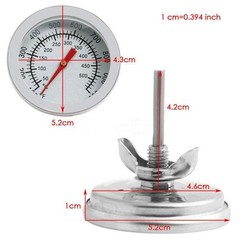 Grill Thermometer 100 ~ 1000 Fahrenheit 50℃~400℃/100F~1000F Easy To Install