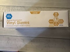 Medpride Medical Vinyl Examination Gloves, Latex Free-Pack of 10-LARGE-1000total