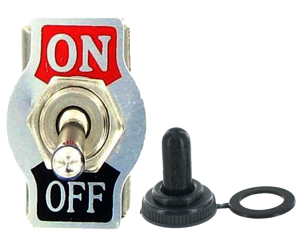 H.D 20A 125V DPST 4 Terminal ON/OFF Toggle Switch w/Waterproof Boot 66-1804-5001