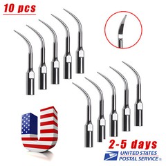 10pcs Dental Scaling Tips GD4 fit for SATELEC DTE Ultrasonic Scaler USA STOCK!