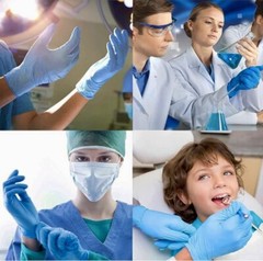 NEW Jointown Vinyl Synmax Disposable Exam Gloves Powder & Latex Free 100ct Box