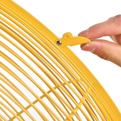 Deluxe Oscillating Pedestal Fan 30″ Diameter Safety Yellow 1/2HP 10000CFM