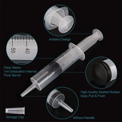 12Pack 60Ml Syringe for Liquid – Large Plastic Syringes without Needle for Jello