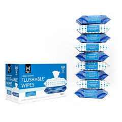 Member’s Mark Flushable Wipes, Scented, 540 Count – Hypoallergenic Fresh Scent