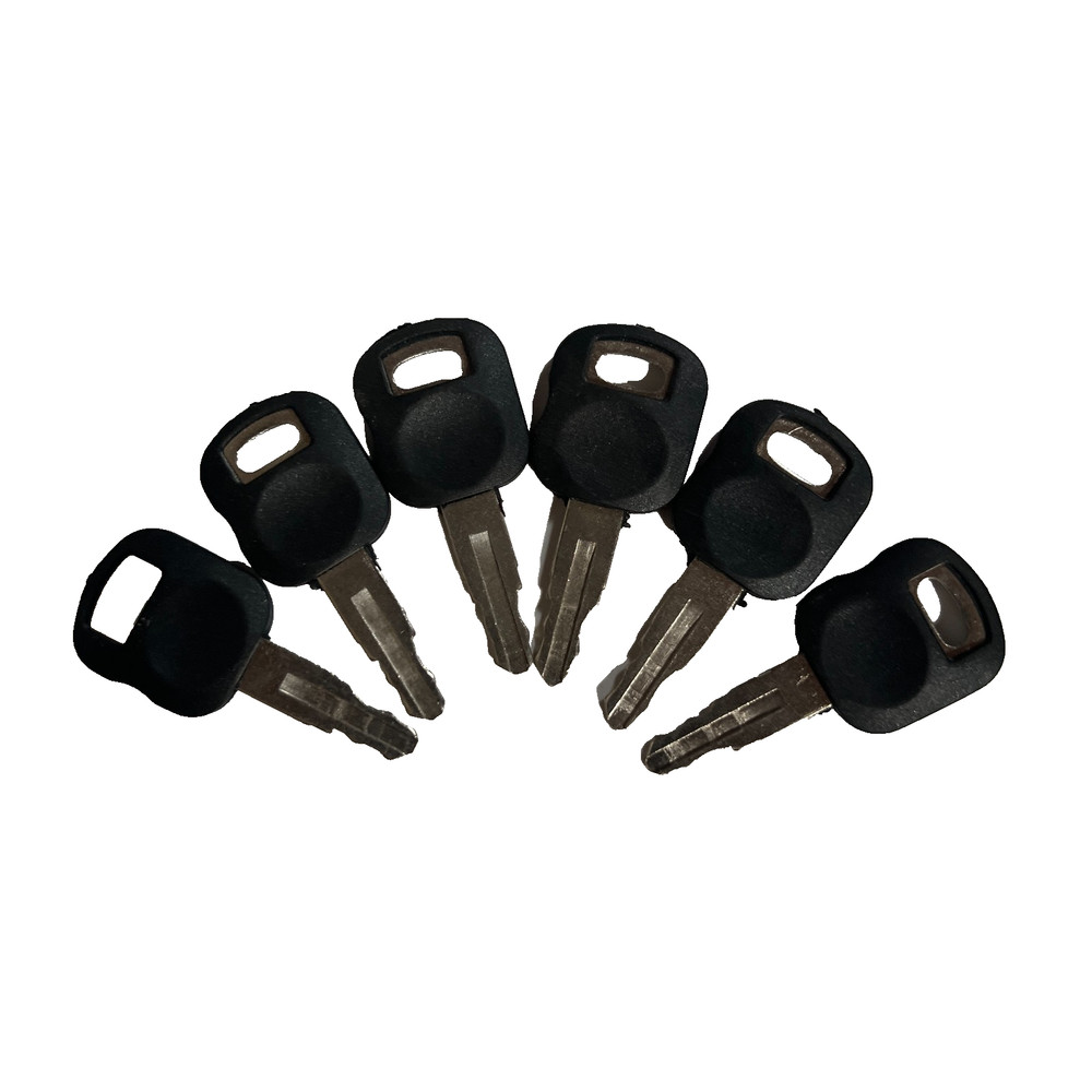 6 pc 5P8500 5P-8500 KEYS Heavy Equipment Ignition Loader fits Cat Old FW