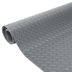 7.8x18FT Garage Floor Mats 2.8mm Thickened PVC Rubber Flooring Rolls For Car