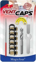 Fuel Gas Can Vent Caps, 6 Pack Fuel Gas Tank Vent Caps Replacemen Size: 6 Pack