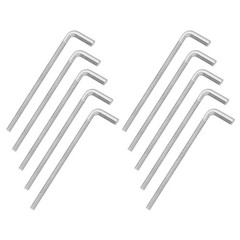 M8x150mm 7/L-Shaped Right Angle Bolt Screw, 10 Pcs