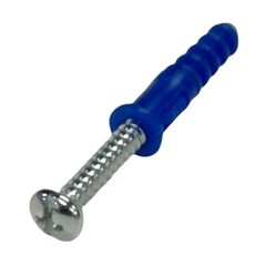 50x Expansion Wall Anchors with 50x Screws Set for 1/4in Drill Hole Installation