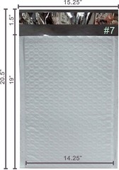 Fantasybuy® 50 #7 Poly Bubble Padded Envelopes Mailers 14.25 X 19