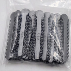 Orthodontic Dental Elastic Ligature Ties Rubber Ortho Braces Bands Gray