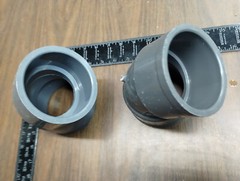 2x SPEARS IPX ESLON 3″ 45 SCH80 PVCI F-439 SCH 80 ASTM NSF-PW Elbow Socket SLIP