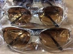 NEW ASSORTED BOX OF SUNGLASSES SUN GLASSES SET OF 8 GLASS COLORED MEDIUM LENS