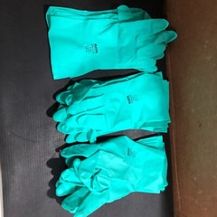 (12 PAIRS) MAPA PROFESSIONAL, STANSOLV NITRILE GLOVES SIZE, 10-10-1/2, FREE SHIP