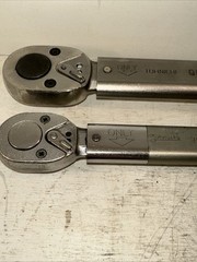 Lot Of 2 Hardly Used TOHNICHI Torque Wrench QL200N, 900QL 1/2” Drive Tools