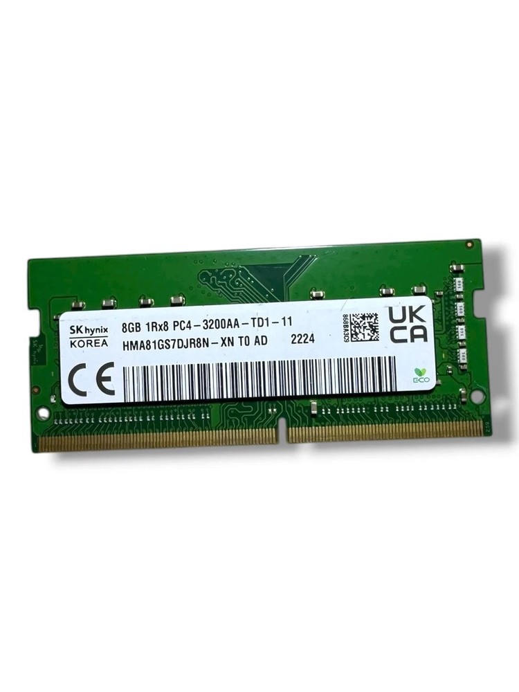 SKhynix 8GB 1RX8 PC4-3200AA-TD1-11 HMA81GS7DJR8N-XN T0 AD 2140