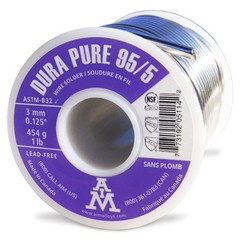AIM Dura-Pure 95/5 Lead-Free 0.125inch Solid Solder Wire for Plumbing Repairs…